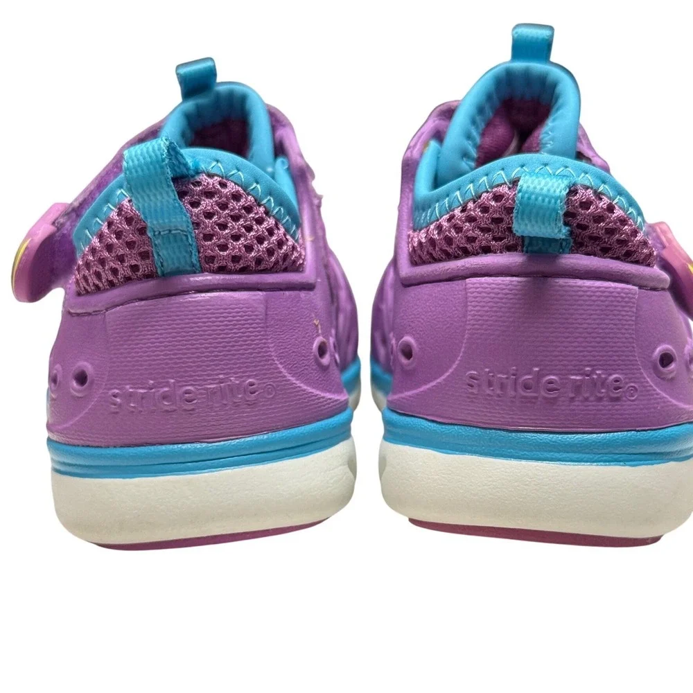 Stride Rite Made2Play Phibian Water Sneakers Purple Teal Kids Size 7